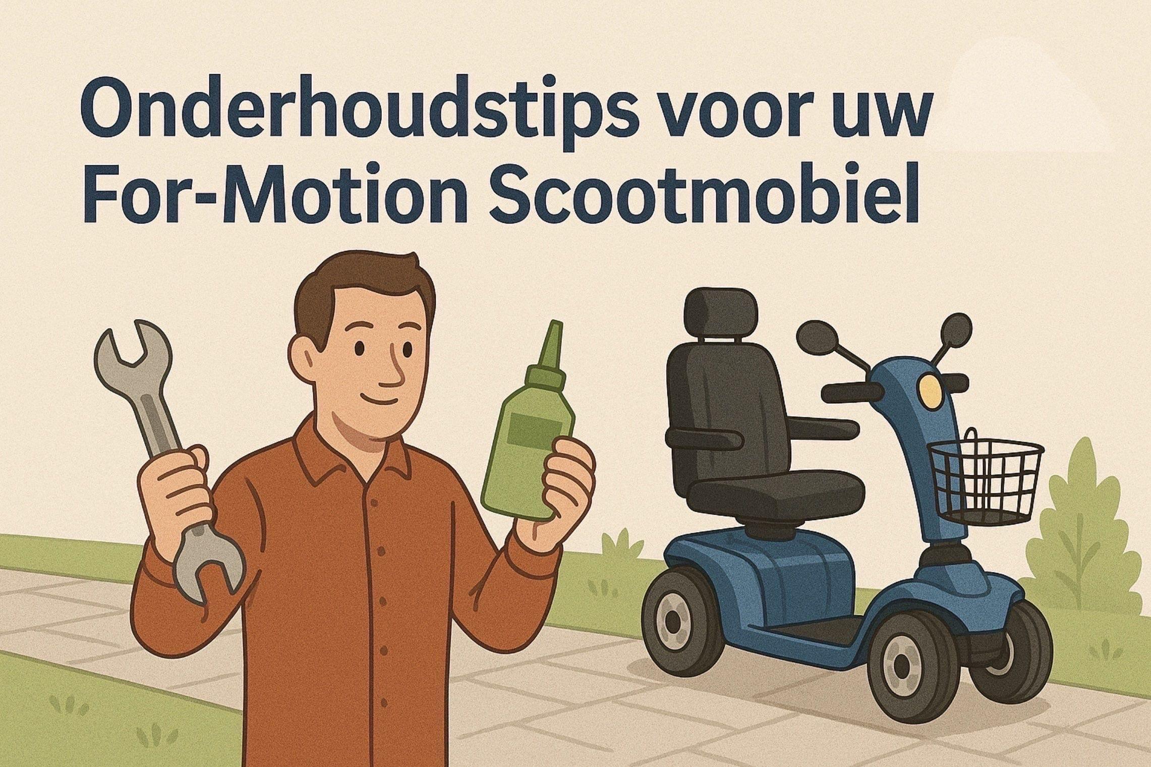 Onderhoudstips voor uw For-Motion Scootmobiel