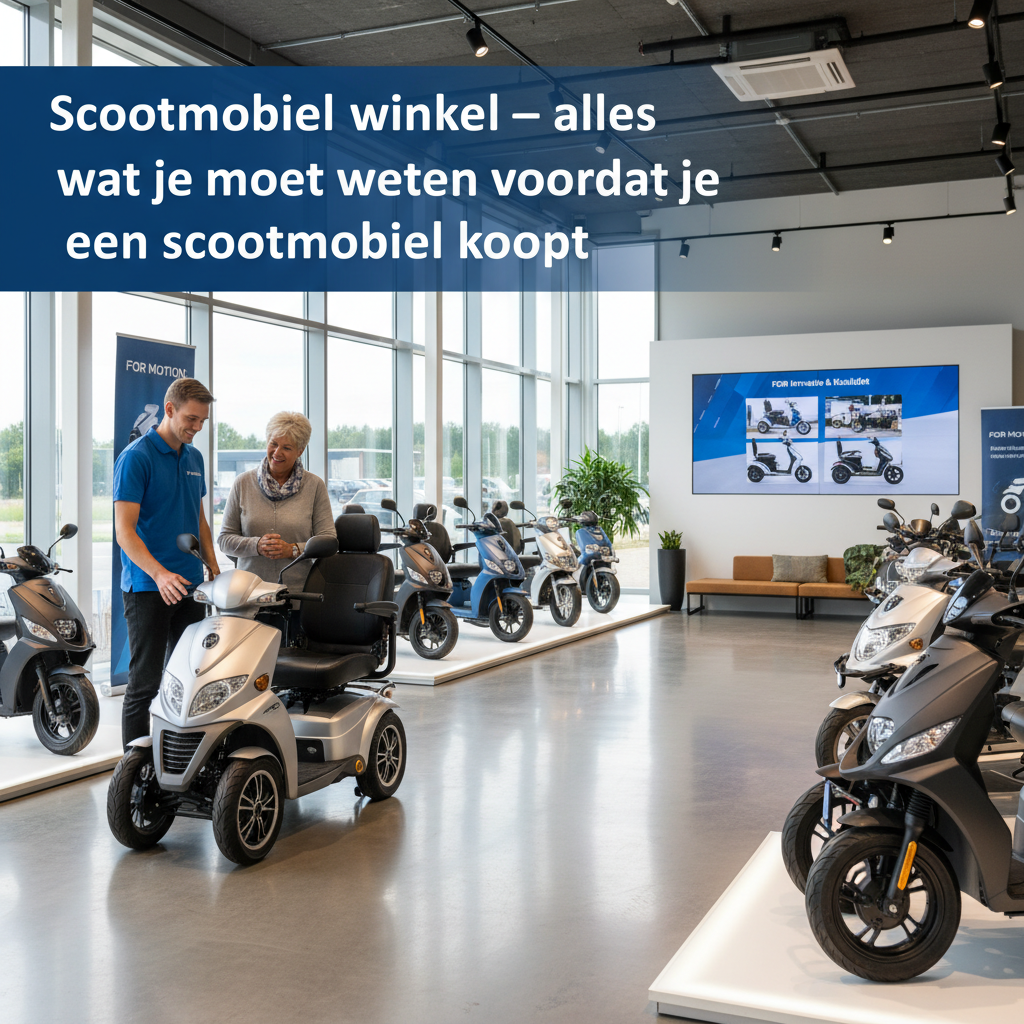 Scootmobiel winkel – alles wat je moet weten voordat je een scootmobiel koopt