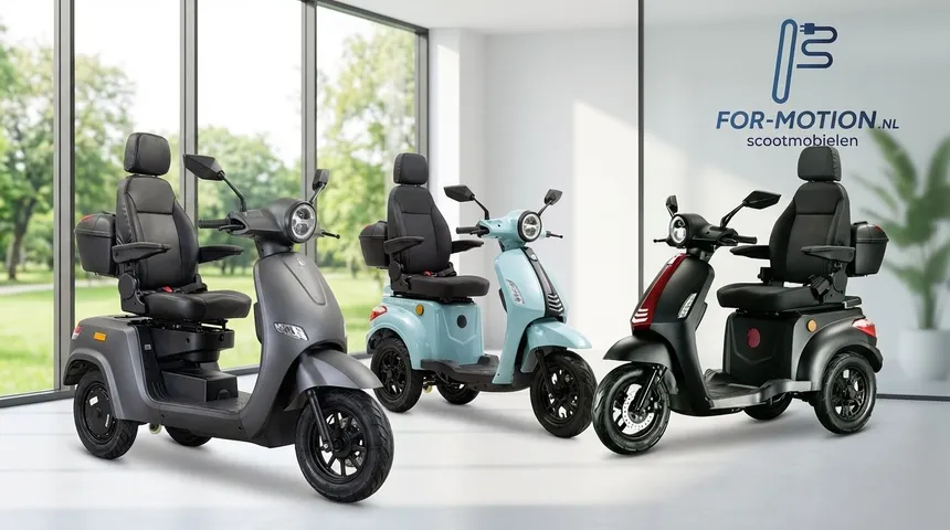 Modern dashboard van een elektrische scootmobiel