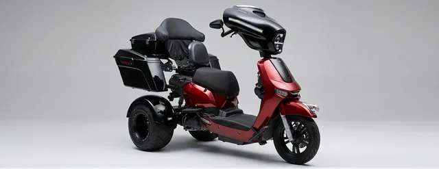 Een monteur van For Motion stelt de bediening van een scootmobiel af op de handen van de rijder